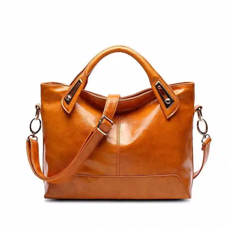 Women Oil Wax Leather Designer Handbags High Quality Shoulder Bags Ladies Handbags Fashion brand PU leather women bags WLHB1398 10