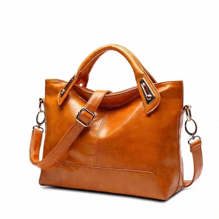 Women Oil Wax Leather Designer Handbags High Quality Shoulder Bags Ladies Handbags Fashion brand PU leather women bags WLHB1398 11