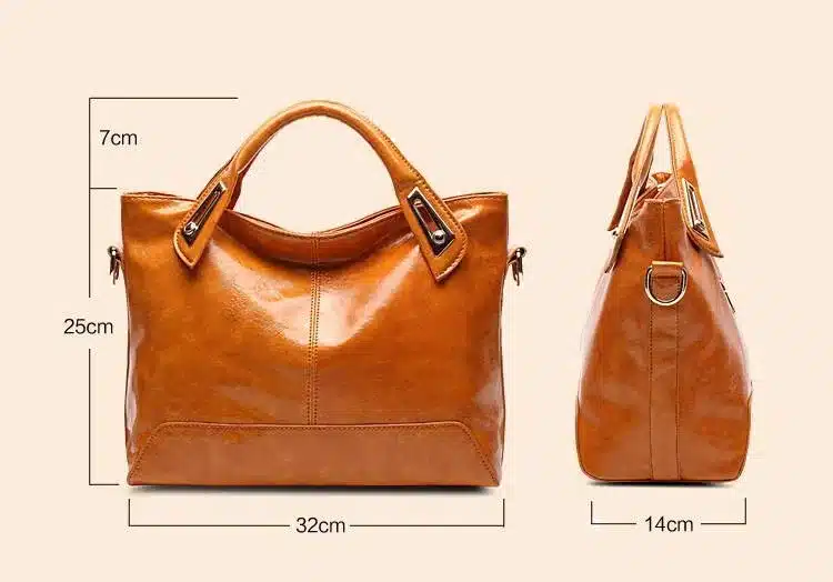 Women Oil Wax Leather Designer Handbags High Quality Shoulder Bags Ladies Handbags Fashion brand PU leather women bags WLHB1398 15