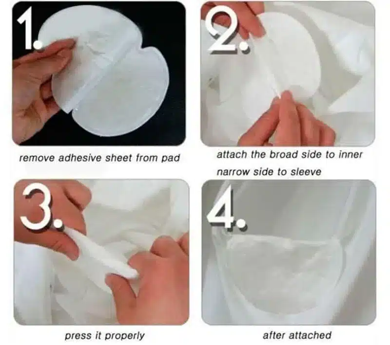 200X ( 100 Pairs ) Summer Deodorants Cotton Pads Underarm Armpit Sweat Pads Dress Disposable Stop Sweat Shield Guard Absorbing 24