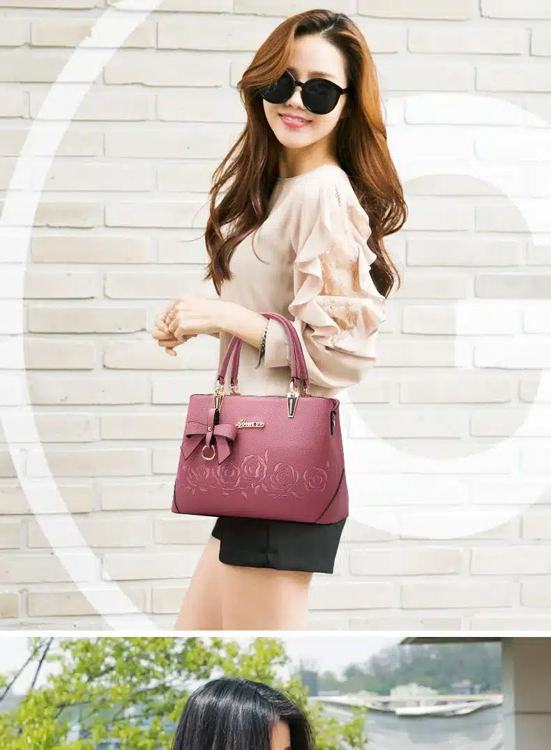 Women Bag Vintage Handbag Casual Tote Fashion Women Messenger Bags Shoulder Top-Handle Purse Wallet Leather 2018 New Black Blue 14