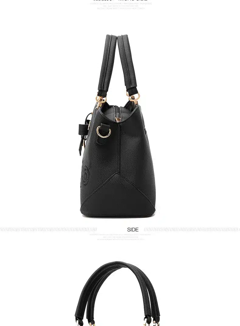 Women Bag Vintage Handbag Casual Tote Fashion Women Messenger Bags Shoulder Top-Handle Purse Wallet Leather 2018 New Black Blue 21