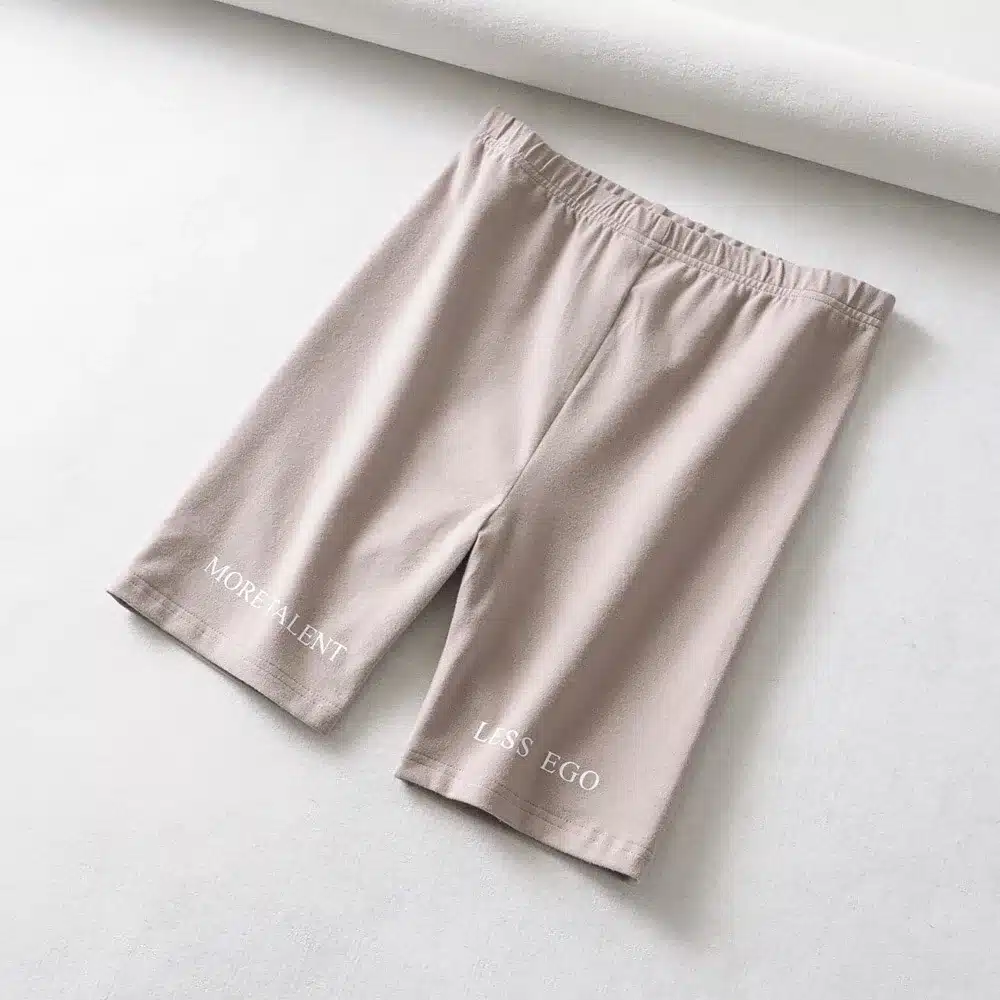 Summer biker shorts 2019 High waist shorts women elastic waist skinny fitness korean casual sexy short Letter print black shorts 23