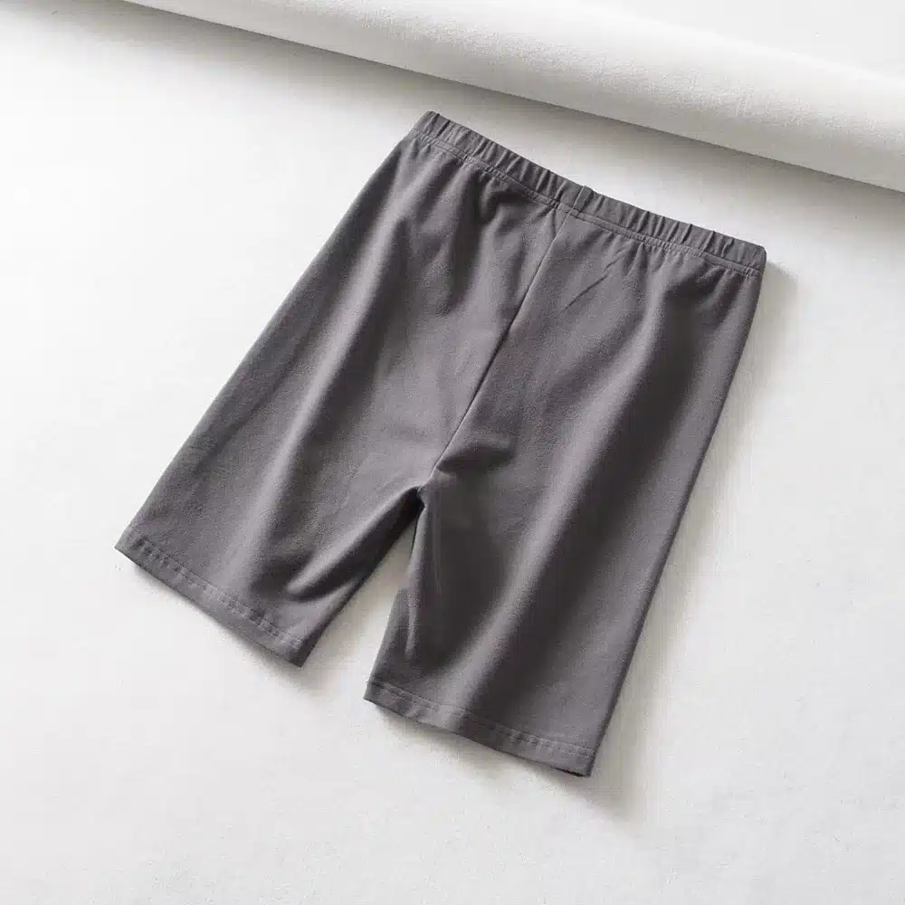 Summer biker shorts 2019 High waist shorts women elastic waist skinny fitness korean casual sexy short Letter print black shorts 28