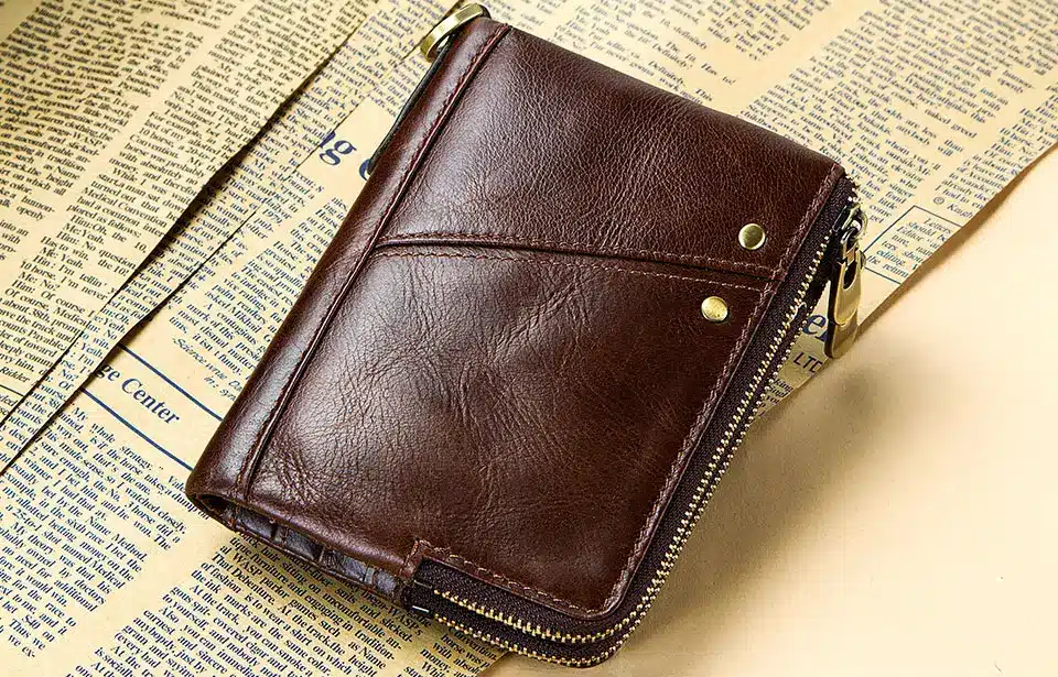 GZCZ 2019 Fashion Women Wallet Genuine Leather Zipper Design Female Short Rfid Purse With ID Card Holder Coin Pockets Mini Walet 34