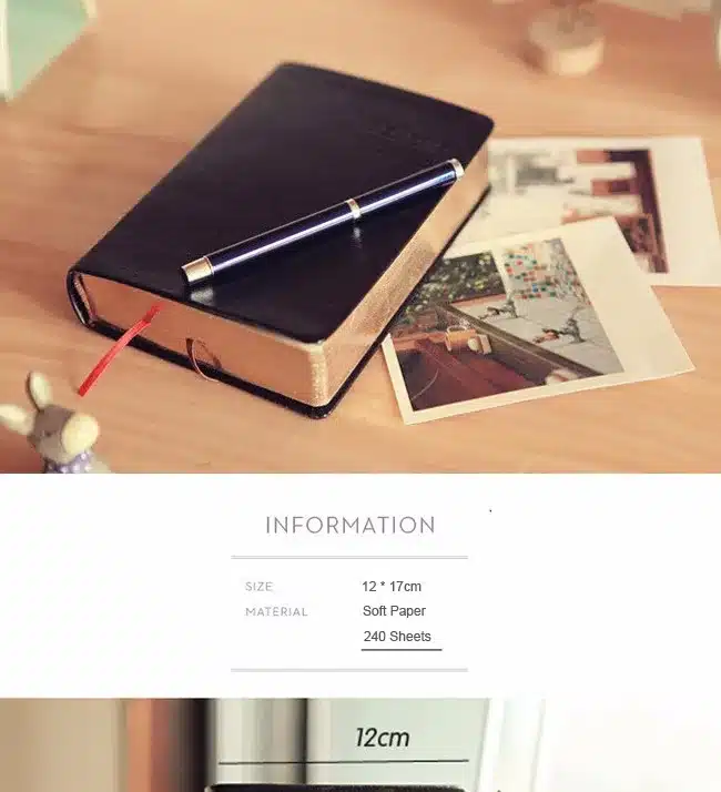 Vintage Thick Paper Notebook Notepad Leather Bible Diary Book Zakka Journals Agenda Planner School Office Stationery Supplies 11