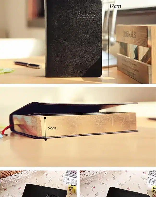 Vintage Thick Paper Notebook Notepad Leather Bible Diary Book Zakka Journals Agenda Planner School Office Stationery Supplies 12