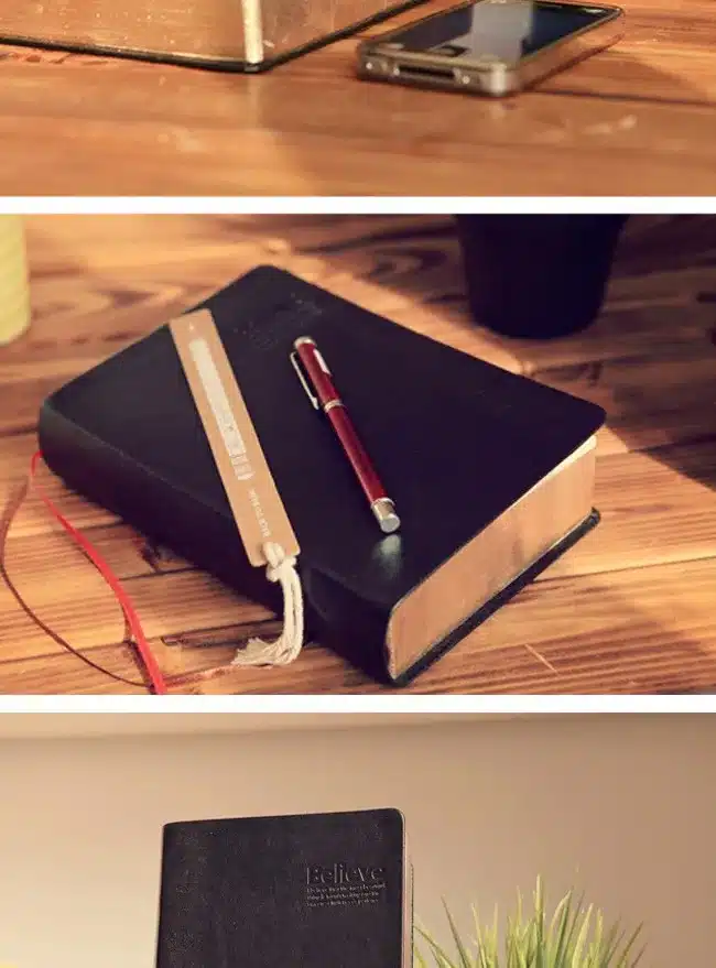 Vintage Thick Paper Notebook Notepad Leather Bible Diary Book Zakka Journals Agenda Planner School Office Stationery Supplies 16