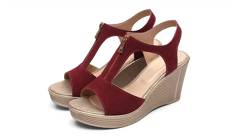 2019 summer women sandals platform wedge sandals women zipper solid summer shoes gladiator sandals big size 32 - 43 21