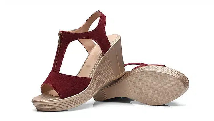2019 summer women sandals platform wedge sandals women zipper solid summer shoes gladiator sandals big size 32 - 43 22