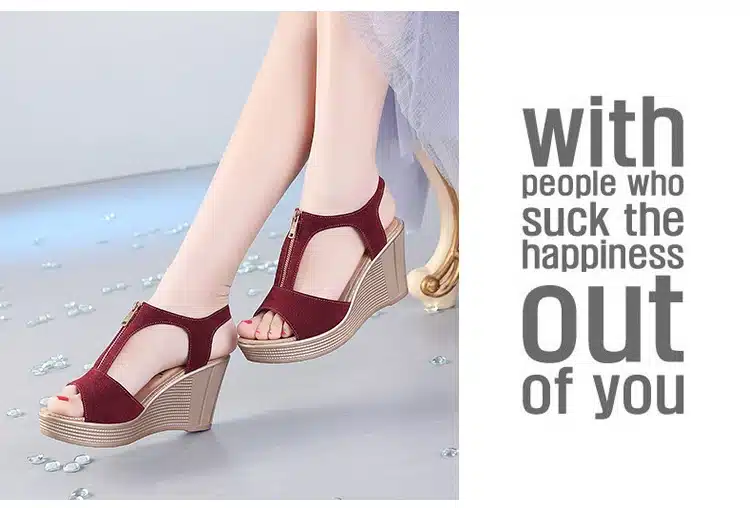 2019 summer women sandals platform wedge sandals women zipper solid summer shoes gladiator sandals big size 32 - 43 25