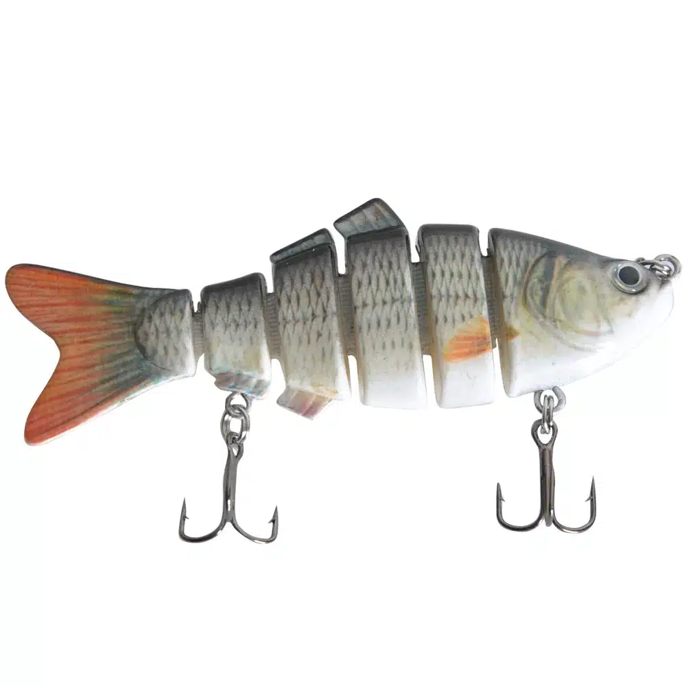 Piscifun Fishing Lure 10cm 20g 3D Eyes 6-Segment Lifelike Fishing Hard Lure Crankbait With 2 Hook Fishing Baits Pesca Cebo 4