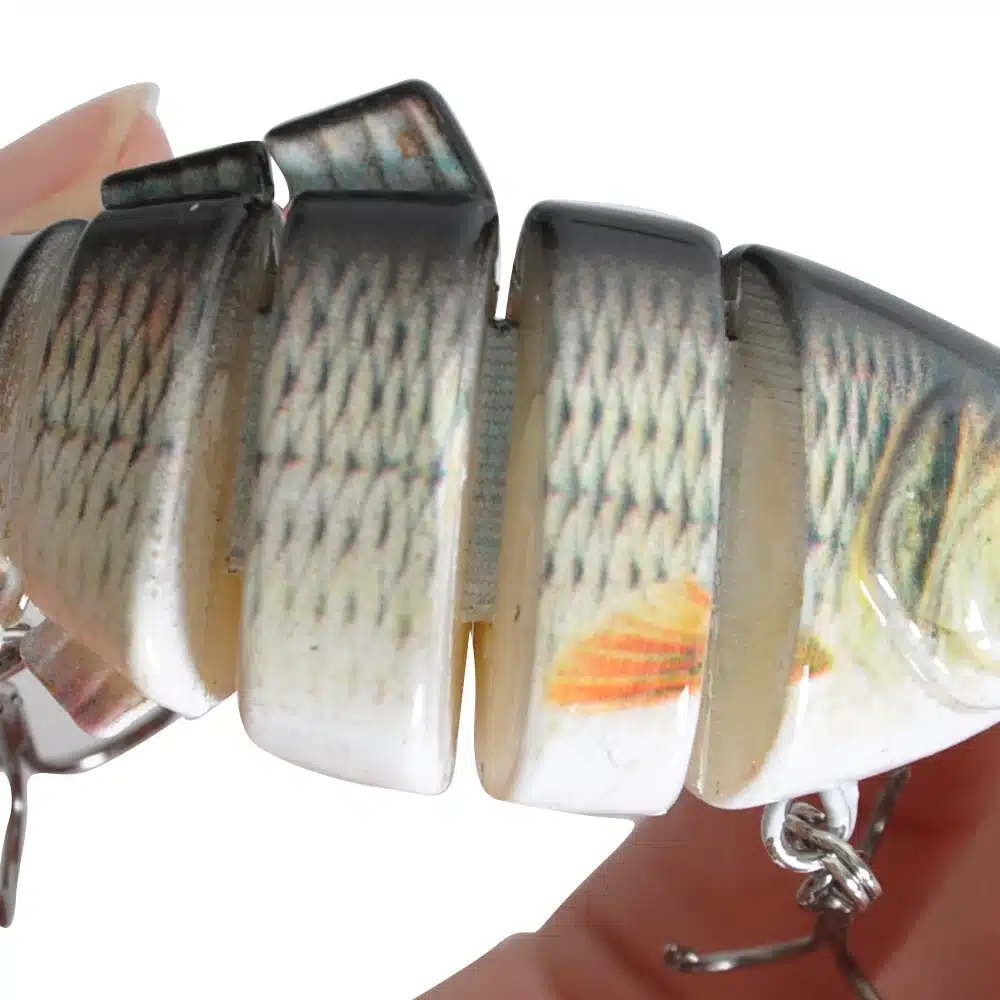 Piscifun Fishing Lure 10cm 20g 3D Eyes 6-Segment Lifelike Fishing Hard Lure Crankbait With 2 Hook Fishing Baits Pesca Cebo 5