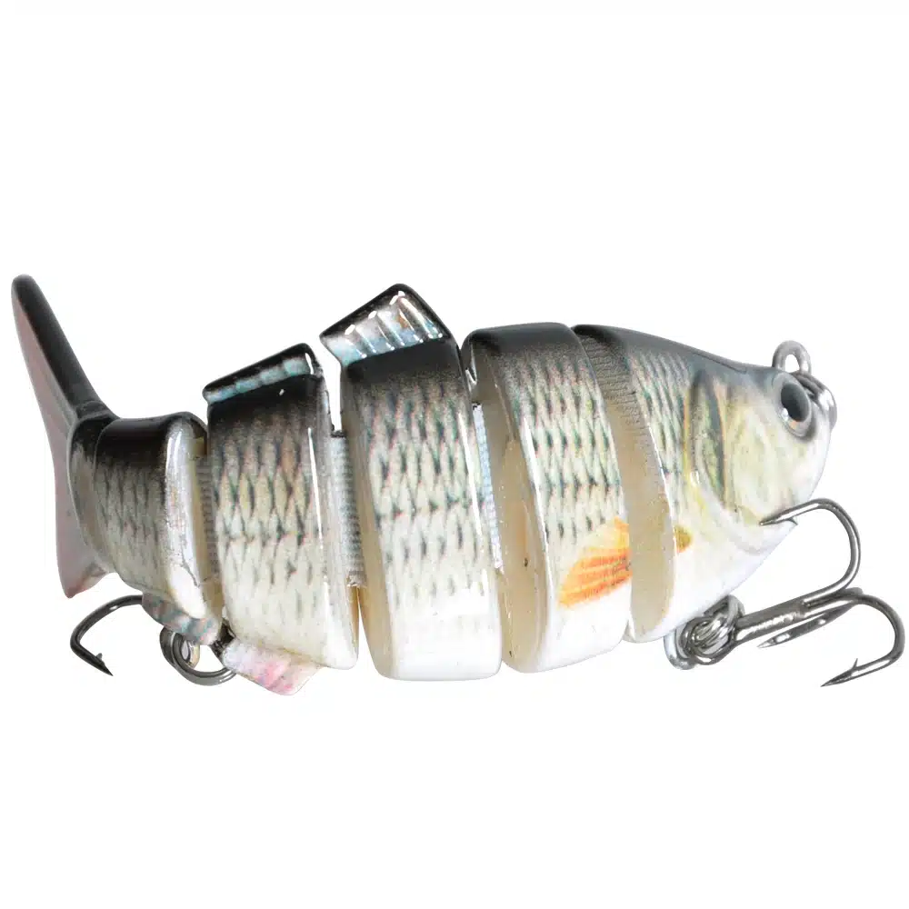 Piscifun Fishing Lure 10cm 20g 3D Eyes 6-Segment Lifelike Fishing Hard Lure Crankbait With 2 Hook Fishing Baits Pesca Cebo 8
