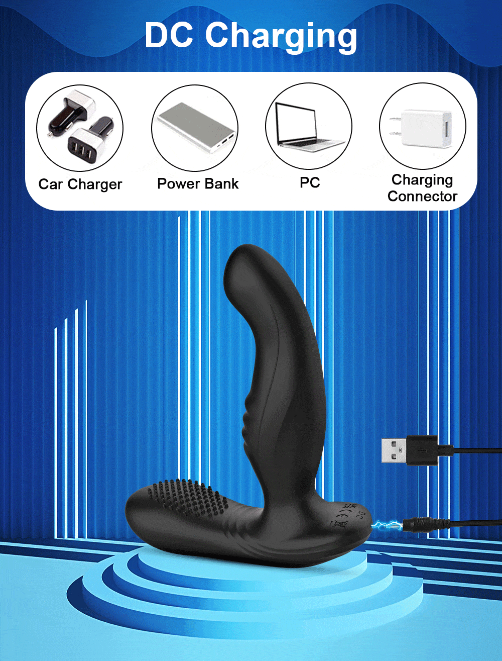 must kaardus stimulaator USB kaabliga