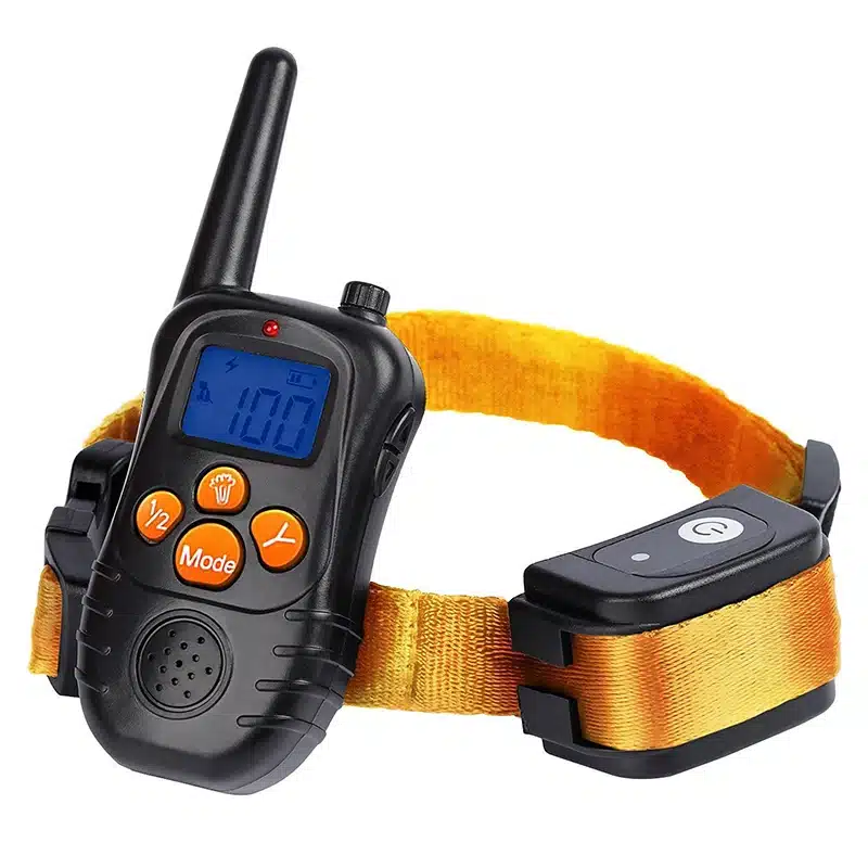 New 300M Remote Electronic Dog Training Collars With LCD Blue Screen Display Rechargeable 100 Levels Pet Electronic Dog Collars 13
