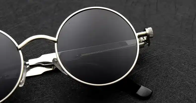 Classic Gothic Steampunk Sunglasses Polarized Men Women Brand Designer Vintage Round Metal Frame Sun Glasses High Quality UV400 5