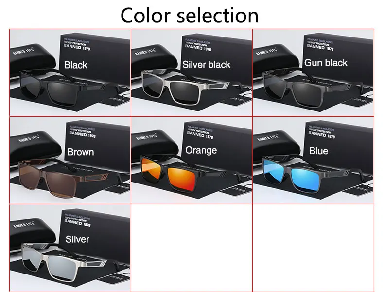 2019 HD Polarized aluminium magnesium Sunglasses UV400 men women Driving fashion vintage Sun Glasses oculos de sol with gift box 9