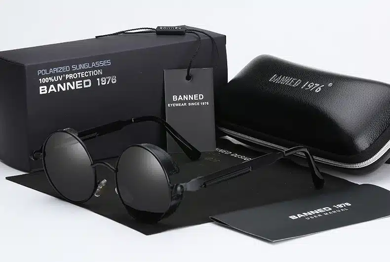 2019 HD polarized round metal sunglasses uv400 men's sun glasses feminin women's vintage gafas de sol metal GOGGLES with box 26