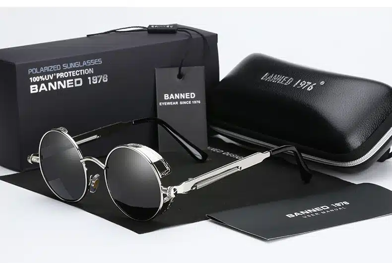 2019 HD polarized round metal sunglasses uv400 men's sun glasses feminin women's vintage gafas de sol metal GOGGLES with box 29