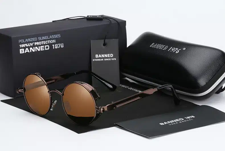 2019 HD polarized round metal sunglasses uv400 men's sun glasses feminin women's vintage gafas de sol metal GOGGLES with box 41