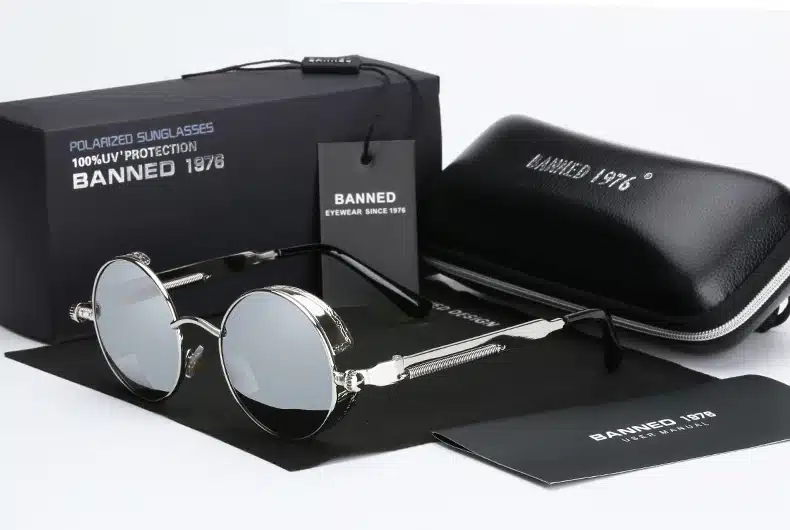 2019 HD polarized round metal sunglasses uv400 men's sun glasses feminin women's vintage gafas de sol metal GOGGLES with box 44