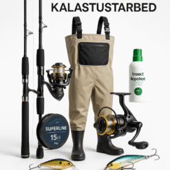 Erinevad kalastustarbed nagu ridvad, rullid, nöörid ja landid