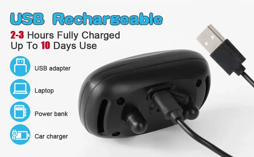 must haukumisvastane seade USB kaabliga