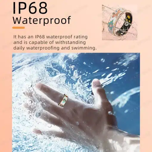 nutisõrmus vees, IP68 veekindel