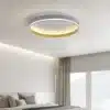 ümmargune minimalistlik LED laevalgusti magamistoas