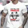 Meeste T-särk pandaga