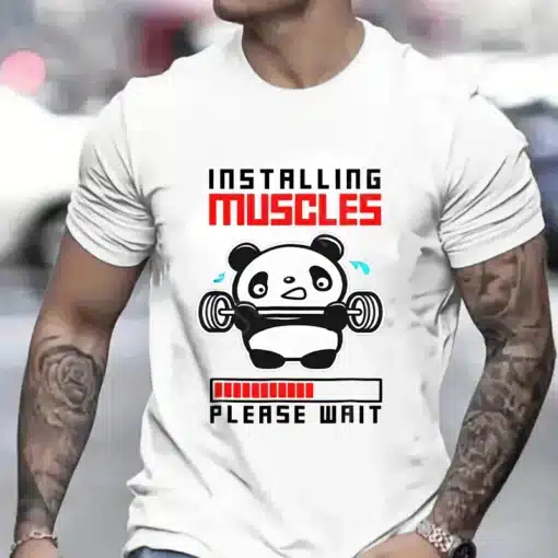 Meeste T-särk pandaga