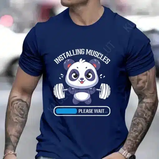 Meeste T-särk pandaga