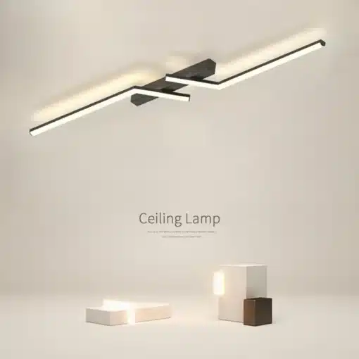 must ja valge LED laevalgusti minimalistliku disainiga