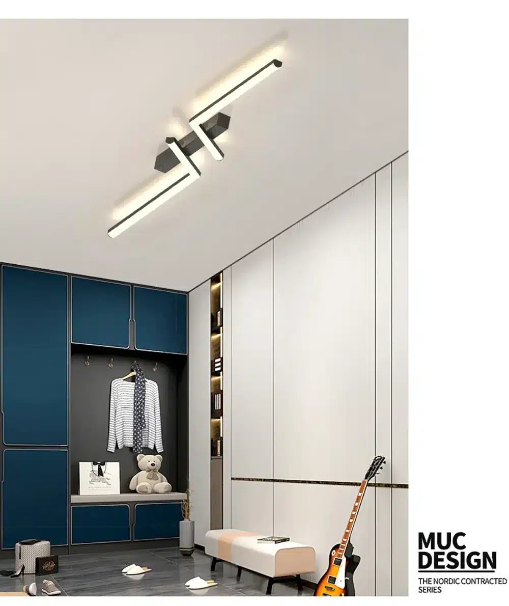 kaasaegne LED laevalgusti minimalistlikus ruumis