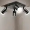 must nelja reguleeritava lambiga laevalgusti