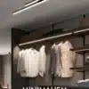 piklik minimalistlik led valgusti garderoobi kohal