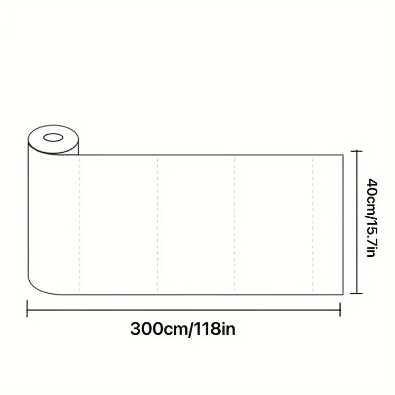 isekleepuv tapeedirull mõõtmetega 300 cm x 40 cm