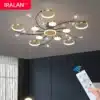 Moodne puldiga laelamp kaunistab elutoa või magamistoa, olles kuldse viimistlusega ja mitme LED-ringiga, mis tagavad elegantse ja kaasaegse valgustuse. Käsipuldi abil on lambi funktsioone lihtne reguleerida.