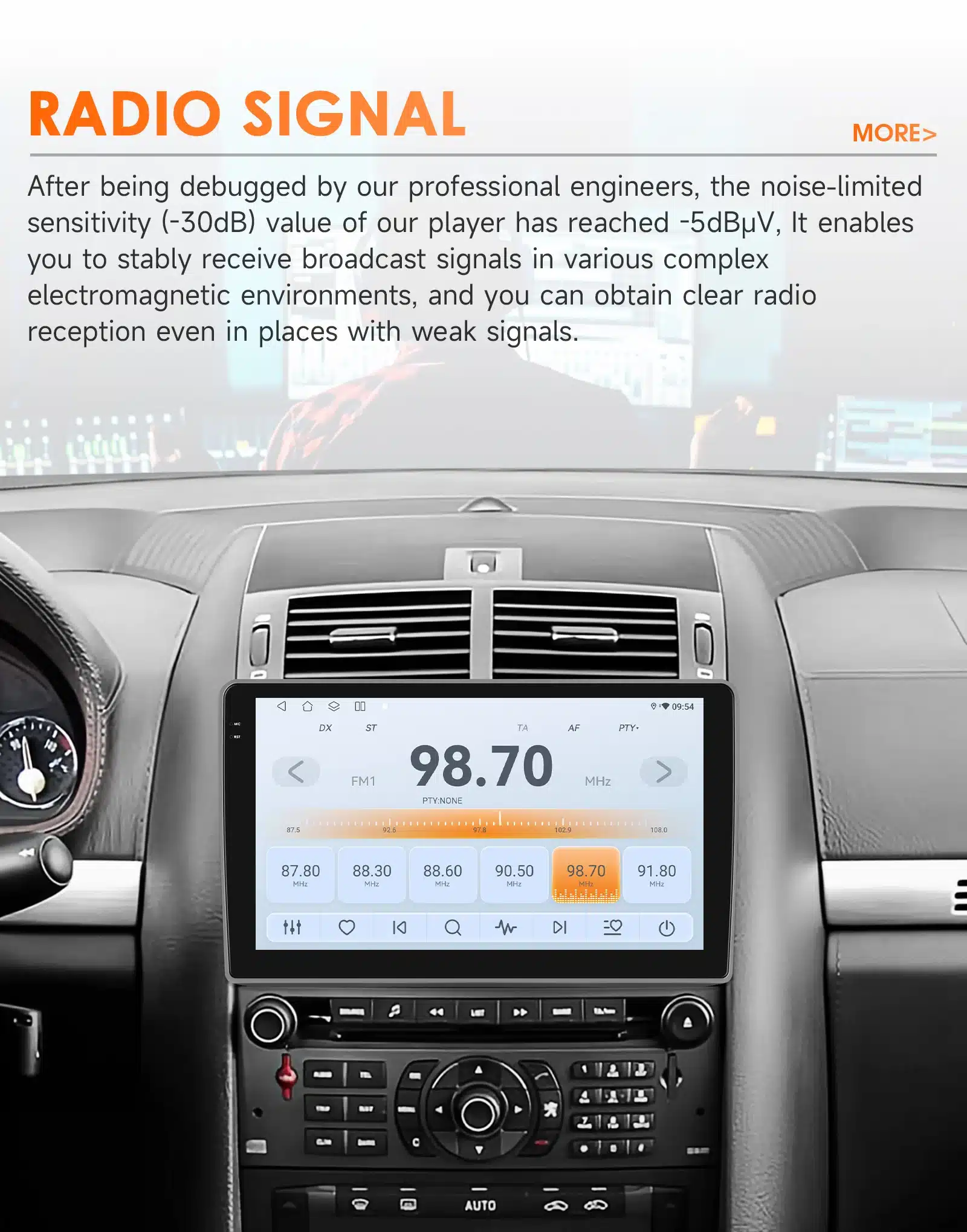 Peugeot 407 2004-2011 Android autoraadio | kujundav pilt e-kaubamaja pildikogust