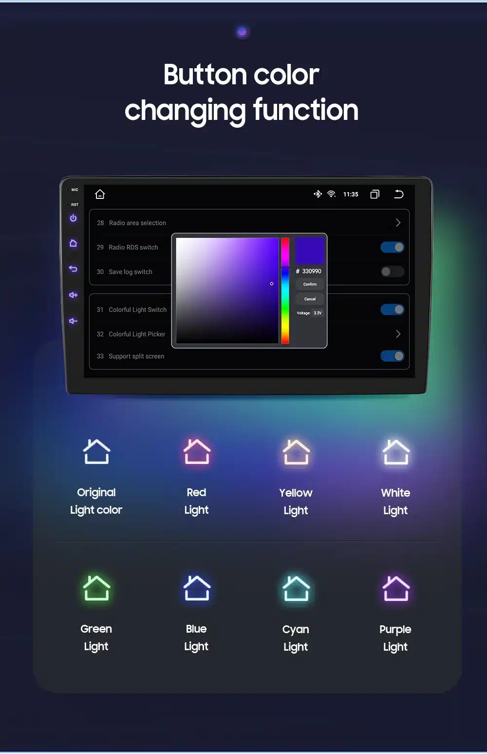 Autoraadio 2Din Android 14 4G-LTE Carplay Opel Astra H/Zafira B | kujundav pilt e-kaubamaja pildikogust