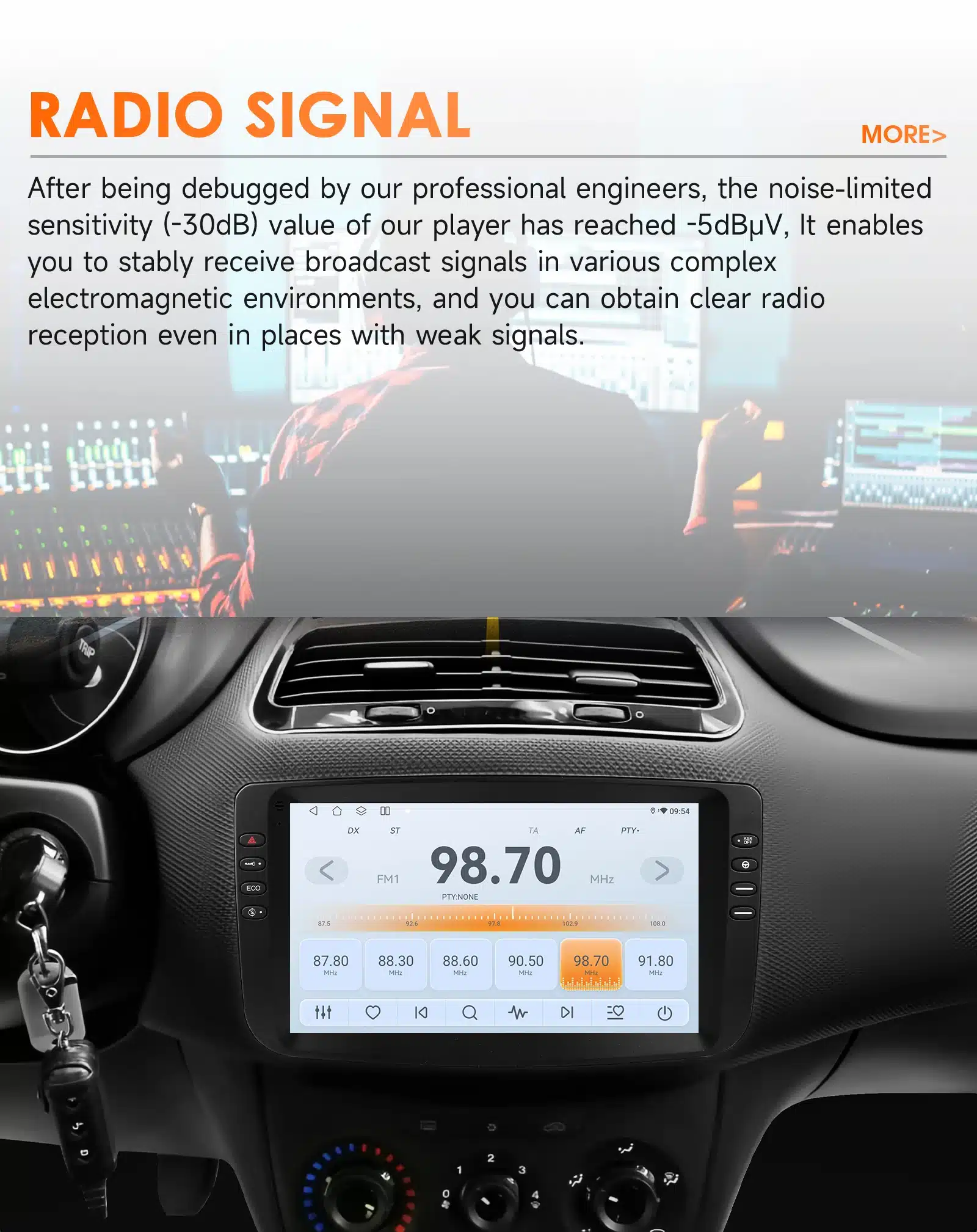 Fiat Linea Punto Android Auto CarPlay raadio GPS WiFi | kujundav pilt e-kaubamaja pildikogust