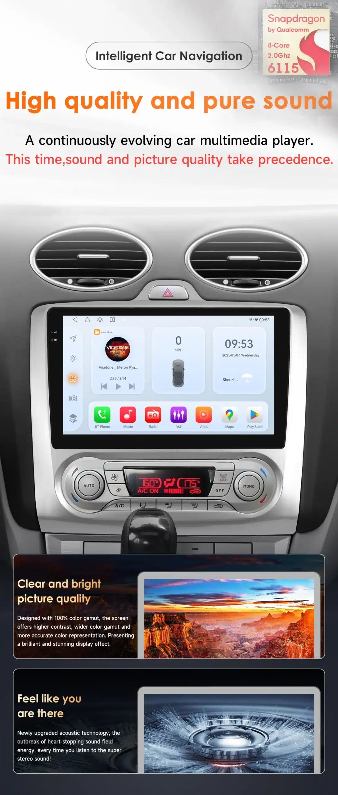 Android autoraadio GPS navigatsioon Ford Focus 2004-2011 | kujundav pilt e-kaubamaja pildikogust
