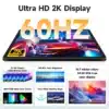 Ekraan, mis kuvab Ultra HD 2K resolutsiooni 60Hz sagedusel, 700 nitti heledust ja 100% RGB värvigamma näitajaid. Nähtav aktsiendiagramm sisaldab 178 kraadi vaatenurka ning võrreldavat tavapärase ja tõelise värviekraani erinevust. Sobib Android Auto CarPlay autoraadiole Alfa Romeo Giulietta-le.
