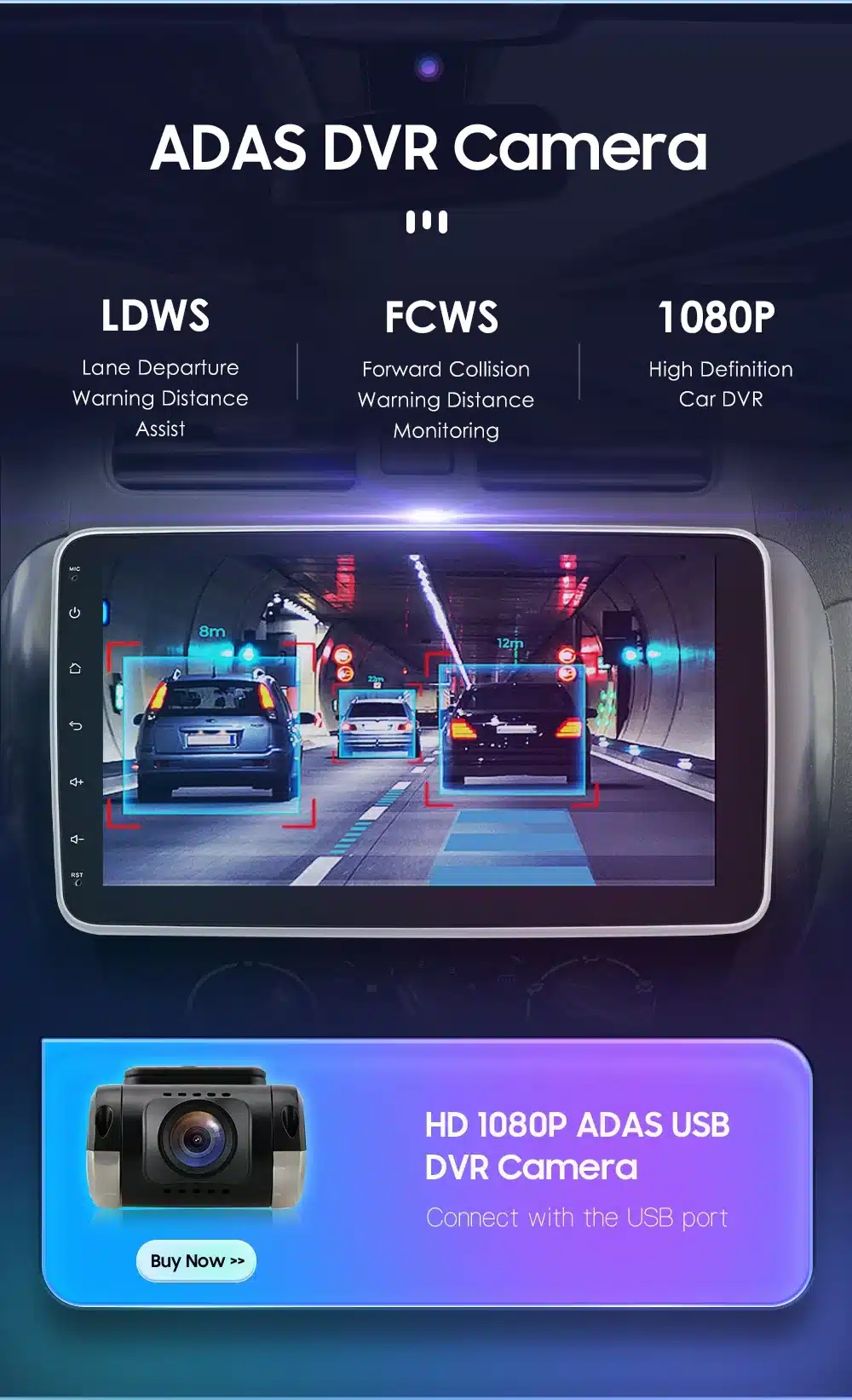 1-DIN Android autoraadio 10.1" CarPlay GPS universaalne | kujundav pilt e-kaubamaja pildikogust