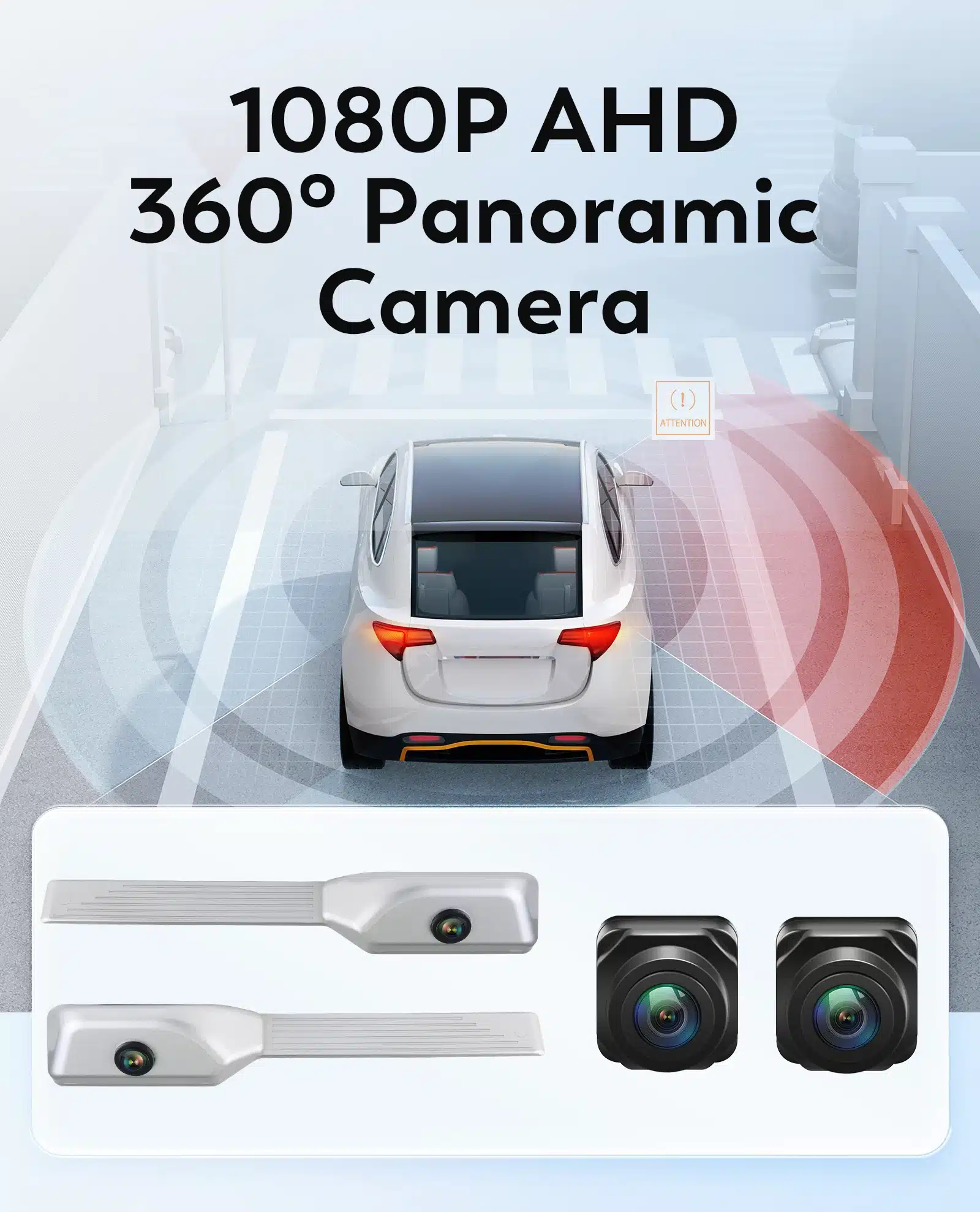 Linnakeskkonda paigaldatud Multimeedia mängija 1 Din 360° pööratav ekraan, GPS, WiFi kaamera, mis jälgib auto ümbrust, pakkudes kõrglahutusega 1080P vaadet ja laia panoraamset väljavaadet. Seade on auto pagasiruumi lähedal ja kuvab täpsust nõudvat parkimisolukorda.