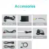 Android auto multimeedia CarPlay GPS BMW X3/X4 | E-pood Tootemaailm Erinevate kaablite ja seadmete komplekt Android auto multimeedia CarPlay GPS BMW X3/X4 jaoks. Komplekti kuuluvad toitekaabel, Canbus dekoodriboks, RCA kaabel, AUX-kaabel, 4G LTE antenn, GPS antenn, USB kaablid ja väline mikrofon, kõik hallil taustal.