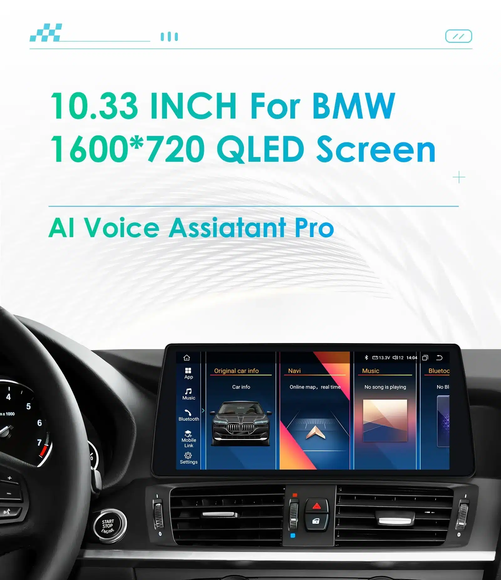Android auto multimeedia CarPlay GPS BMW X3/X4 | kujundav pilt e-kaubamaja pildikogust