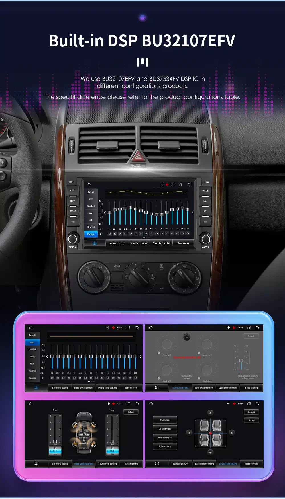 Autoraadio Android CarPlay Mercedes-Benz | kujundav pilt e-kaubamaja pildikogust