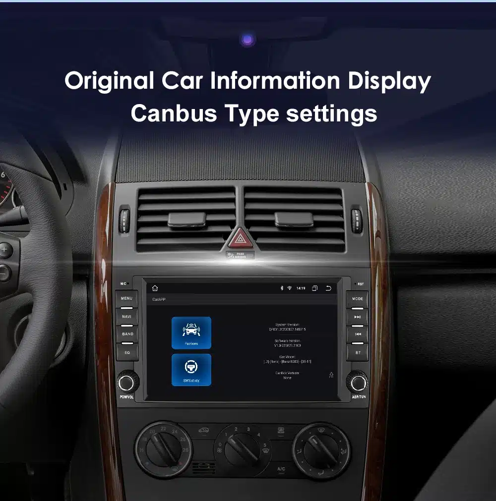 Autoraadio Android CarPlay Mercedes-Benz | kujundav pilt e-kaubamaja pildikogust